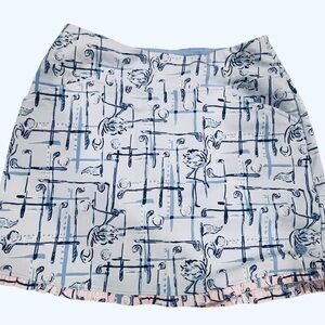 Lilly Pulitzer Luxletic Blue and Pink Skort